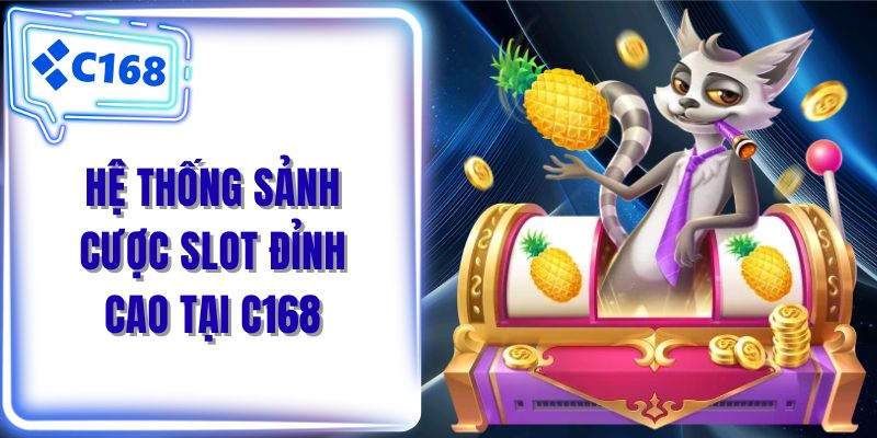Hệ thống sảnh cược slot đỉnh cao tại C168